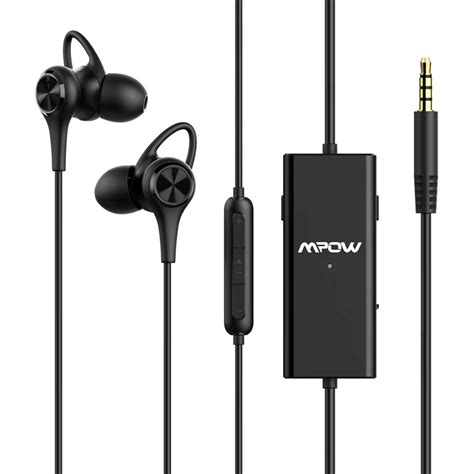 Active Noise Cancelling Headphones Wired In Ear Earphones Corded