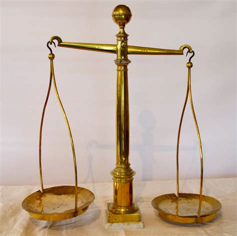19th Century French Brass Balance Scales At 1stdibs