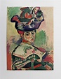 Henri MATISSE (después): Mujer con sombrero, 1954 - Litografía firmada ...