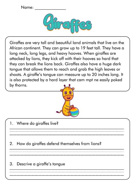 15 Best Images Of Short Reading Comprehension Worksheets 3rd Grade