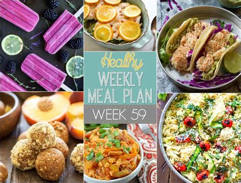 This food guide includes healthy food options for breakfasts, lunches, dinners and snacks. Healthy Meal Plan Week #59 | Easy Healthy Recipes Using Real Ingredients
