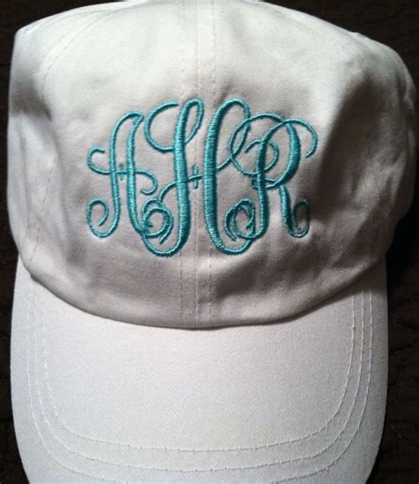 Monogrammed Hat By Embroiderybyandra On Etsy 1300 Monogram Hats
