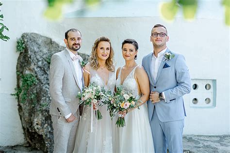 Dreamy Double Wedding In Lefkada Island With Rustic Details│ Lorena