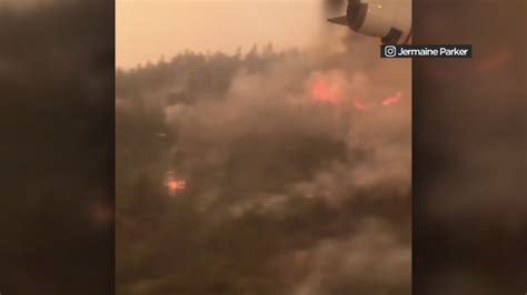 Air Tanker Crew Member Captures Aerial Footage Of Carr Fire In Northern