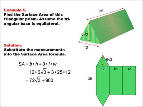 Math Example Area And Perimeter Surface Area Example 5 Media4math