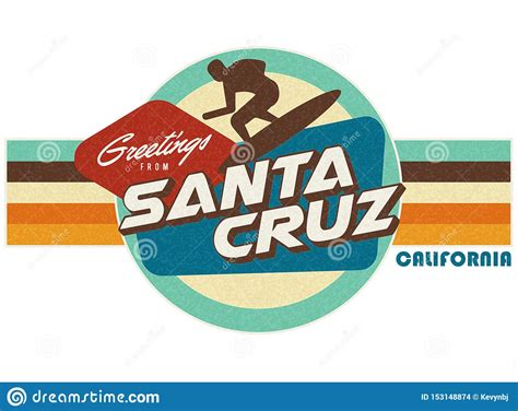 Santa Cruz Beach Boardwalk Monochrome Silhouette Vector Illustration