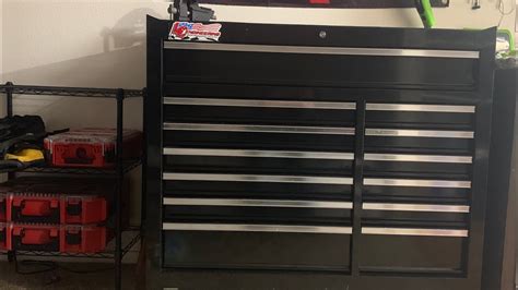 My Harbor Freight Us General 44 Inch Tool Box Tour YouTube
