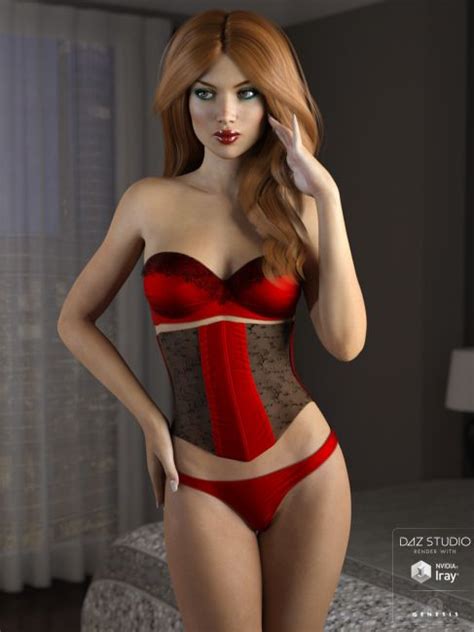 Luscious Lingerie For Genesis 3 Female S 3D Models For Poser And Daz