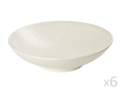 Assiette creuse vésuvio blanc 19 cm lot de 6 Vente de TABLE PASSION