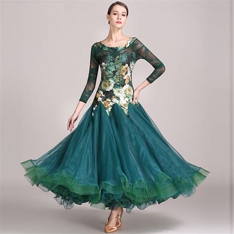 Lady Ballroom Dance Competition Dress Standard Modern Dance Costume