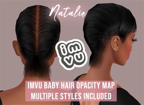Natalie Baby Hair Opacity Map For Imvu Bbh Baby Hair Etsy