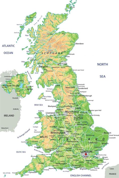 Mapa De Inglaterra Inglaterra Actual Antigua Y Turística Descargar