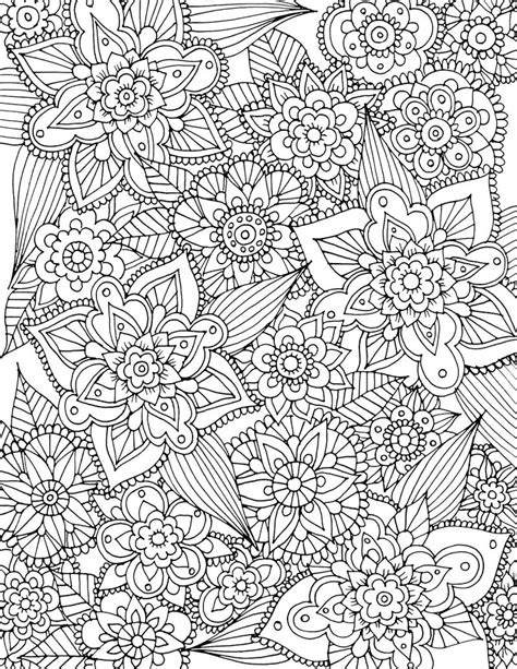 Get This Spring Coloring Pages For Adults Complex Flower Pattern