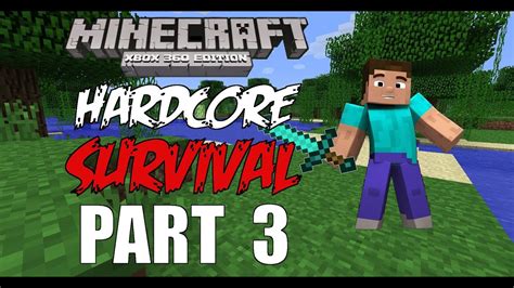 Minecraft Xbox 360 Hardcore Survival Part 3 Diamonds Youtube