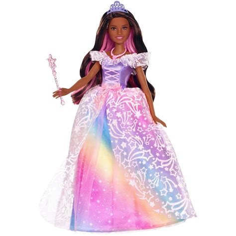 barbie dreamtopia rainbow mermaid doll pink purple blue princess gjk08 barbiepuppen and zubehör
