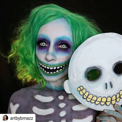 étrange Noel De Mr Jack Ariana Grande Halloween - sfxmakeup fx facepaint on Instagram: “ Not my makeup Grande fan de