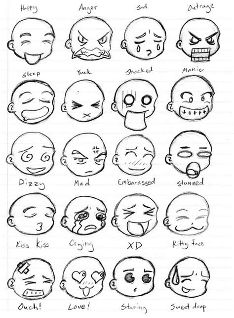 Emoticons Sheet By GeomancerEDG On DeviantArt Drawing Expressions Drawing Face Expressions