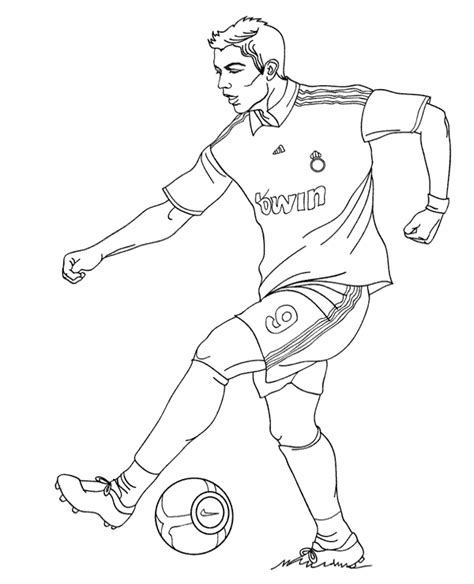 He's such a football hero! CR7 Cristiano Ronaldo coloring page - Topcoloringpages.net