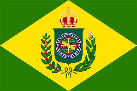 Bandeira do Império do Brasil | Bandeira do império do brasil, Brasil império, Império brasileiro