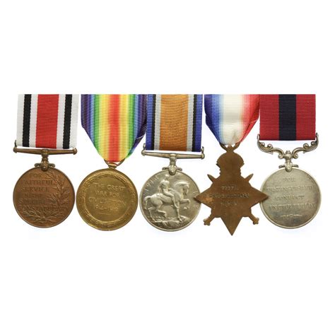 Ww1 Distinguished Conduct Medal 1914 15 Star British War Medal