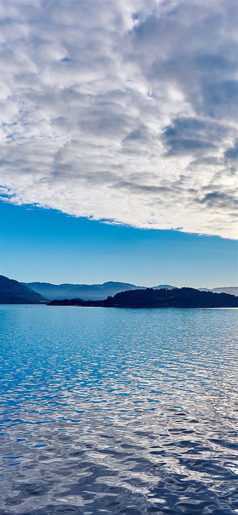 My54 Lake Mountain Summer Nature Blue Healing Cloud Wallpaper