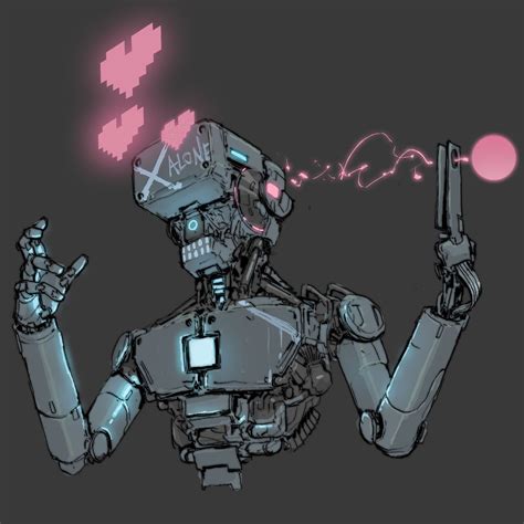 Cyberpunk Art Robot Concept Art Character Design Animation