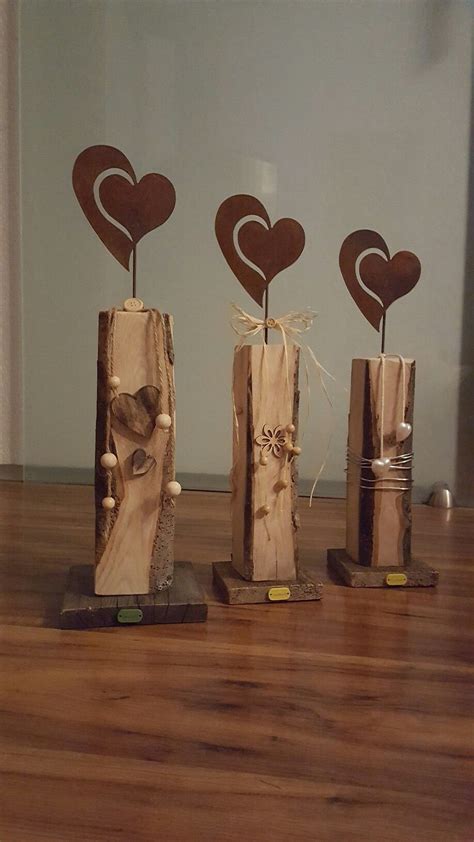 Holzdeko Herz Diy Geschenke Holz Selbermachen Basteln Zu Hause Deko