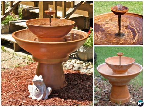 Diy Terra Cotta Clay Pot Fountain Projects Picture Instructions