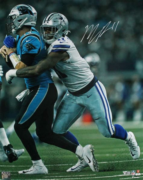 Micah Parsons Autographed Dallas Cowboys 16x20 Sack Photo Fanatics W