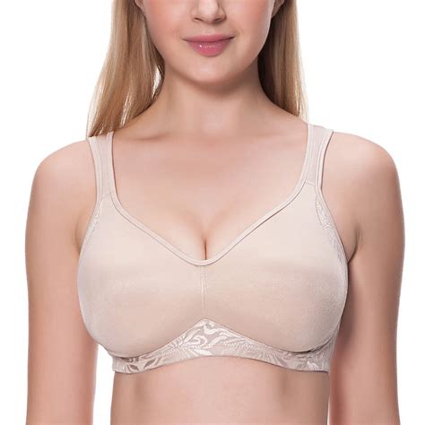 women s seamless wirefree no padding molded full cup plus size bra in