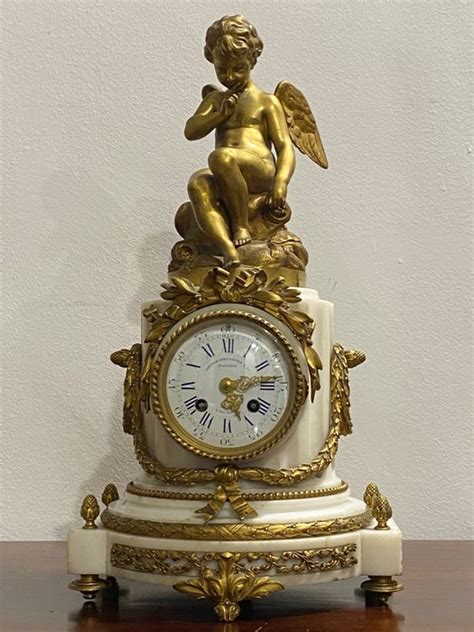 Table Clock In Gilt Bronze And Lemerle Charpentier Paris Catawiki