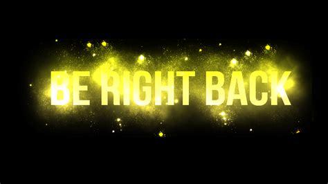 Be Right Back Twitch Stream Overlays