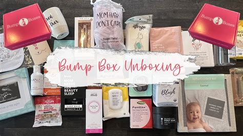 Unboxing The Bump Box Subscription Bump Box Review Pregnancy