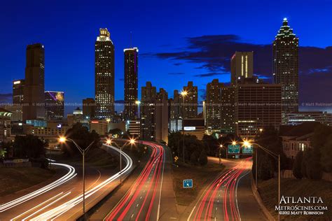 49 Atlanta Skyline At Night Wallpaper