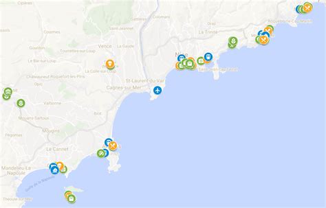 French Riviera Travel Map — Monica Francis Travel Blog Custom