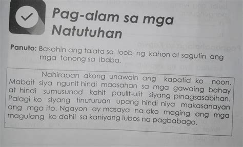 Paano Mo Ilalarawan Ang Kapatid Ng May Akda Ng Talata Isulat Ang Iyong