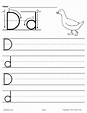 Printable Letter D Handwriting Worksheet! | Letter d worksheet ...