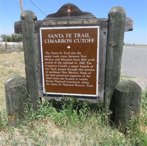 Santa Fe Trail Cimarron Cutoff Marker Union County New M Flickr