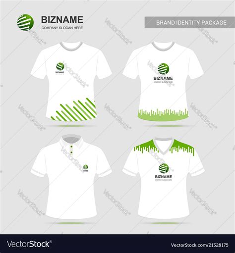 Company T Shirt Design With Logo Royalty Free Vector Image