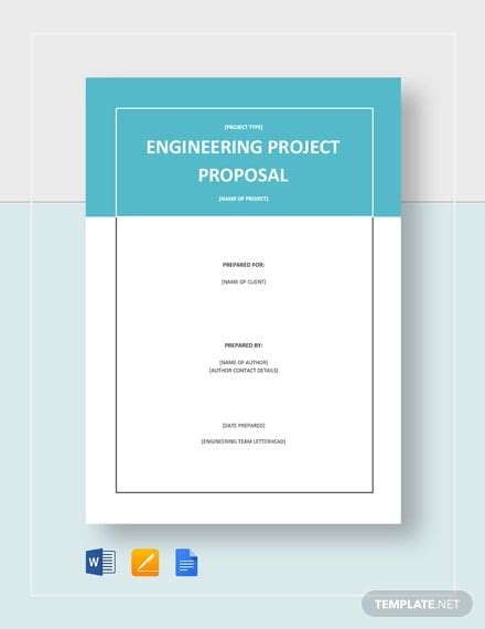 Engineering Project Proposal Templates Word Pdf Pages Google Docs