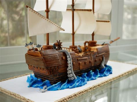 How To Make Sails For A Pirate Ship Cake Cake Walls