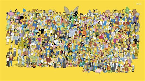 1680x1050 Resolution The Simpsons Characters Poster The Simpsons Bart Simpson Homer Simpson