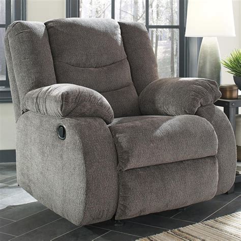 Add This Tulen Rocker Recliner In Gray To Your Home And It Will Define