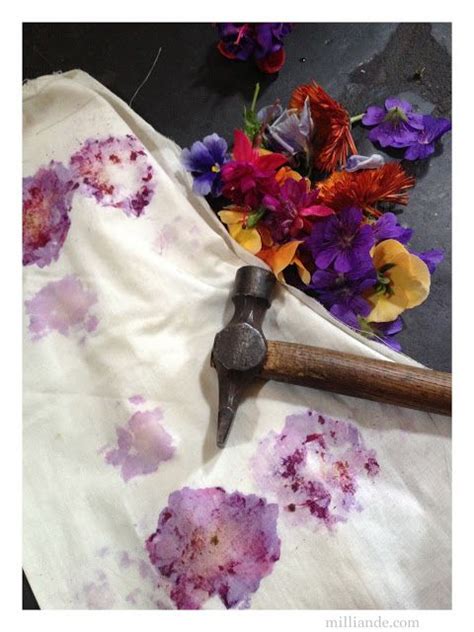 Flower Pounding Tutorial Eco Dyeing Natural Textiles At