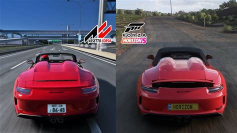 Forza Horizon 5 Vs Assetto Corsa Porsche 911 Speedster YouTube