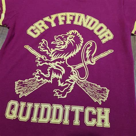 Harry Potter Gryffindor Quidditch Shirt Womens Fashion Tops Shirts