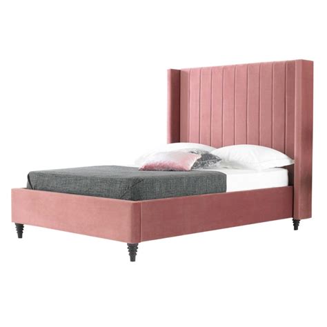 Turin Contemporary Blush Bed Frame Pink Blush By Dunelm