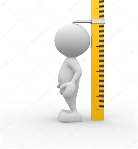 Persona Que Mide Su Altura — Foto De Stock 60639577 © Orlaimagen
