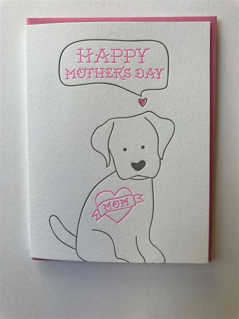 Mothers Day Card From The Dog Mom Card Mom Cards Dog Mothers Day