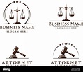 Derecho y Abogado, elegante logotipo de derecho y abogados de vector ...